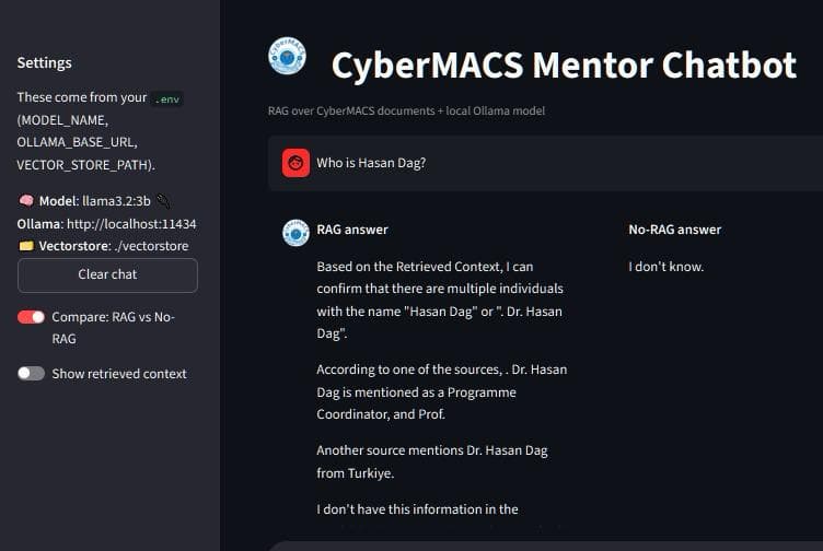 Mentor Chatbot (RAG) — image 1